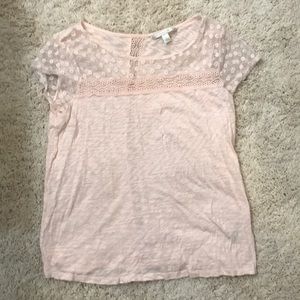 Pink short sleeve top
